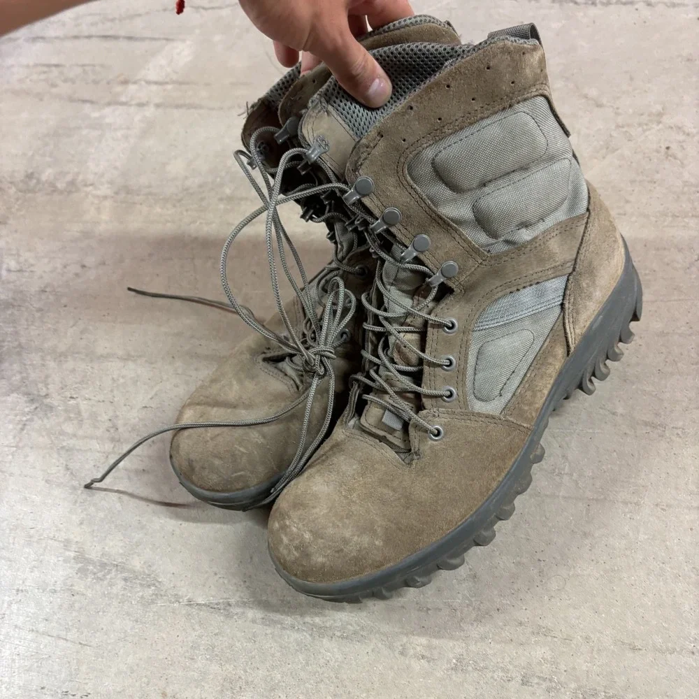 Altama 8588 Tactical Assault Combat Boot Men's 12.5R Green Brown Shia LaBeouf